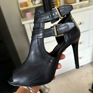 Michael Kors Blaze peep toe buckle bootie